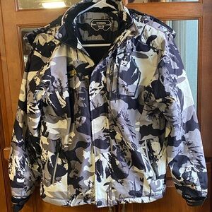 OHSNMAKSL Camouflage Hooded Kid’s Size 10-12 Lined Winter Coat